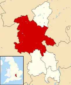 Poziția localității Aylesbury Vale