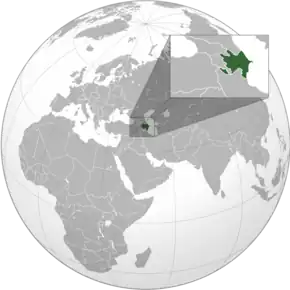 Localizarea Azerbaijanului