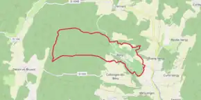 Poziția localității Bévy