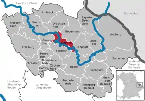 Poziția localității Böbrach