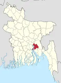 Poziția localității Chandpur