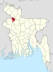 Poziția localității Joypurhat