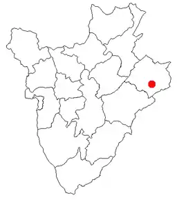 Poziția localității Cankuzo