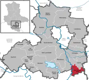 Poziția localității Bad Dürrenberg