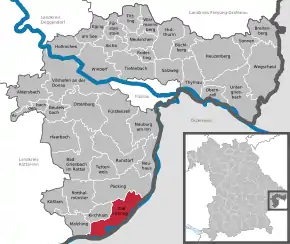 Poziția localității Bad Füssing