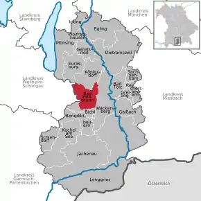 Poziția localității Bad Heilbrunn