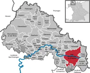 Poziția localității Bad Königshofen i.Grabfeld