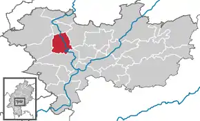 Poziția localității Bad Nauheim