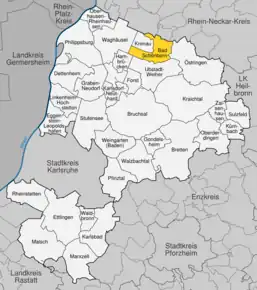 Poziția localității Bad Schönborn