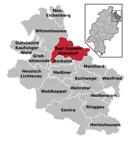 Poziția localității Bad Sooden-Allendorf