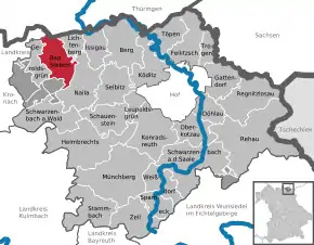 Poziția localității Bad Steben