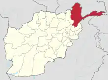 Poziția localității provincia Badakhshan