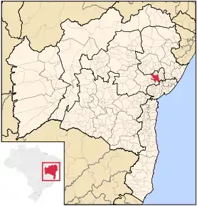 Poziția localității Feira de Santana