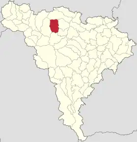 Localizarea în cadrul județului