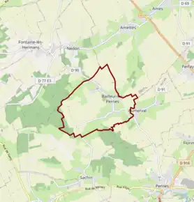 Poziția localității Bailleul-lès-Pernes