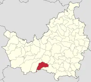 Localizarea comunei în județul Cluj