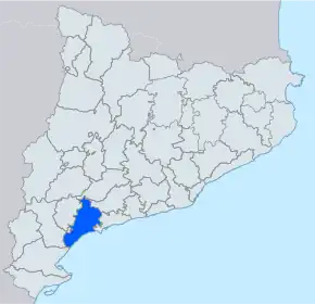 Poziția localității Baix Camp