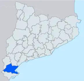 Poziția localității Baix Ebre