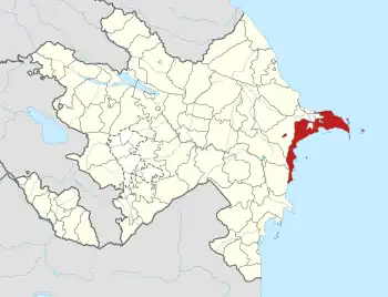 Poziția localității Baku