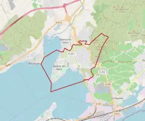 Poziția localității Balaruc-les-Bains