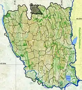 Amplasarea în cadrul județului



		
Poziția în cadrul României