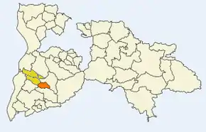 Poziția  Ballrechten-Dottingen pe harta districtului Breisgau-Hochschwarzwald