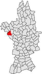 Poziția localității Balș