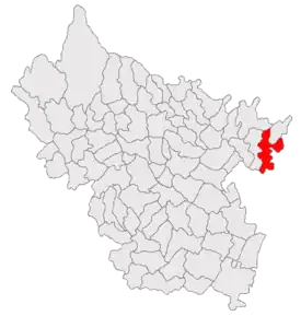 Poziția localității Balta Albă