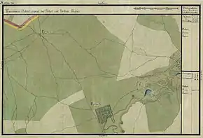 Satchinez în Harta Iosefină a Banatului, 1769-72