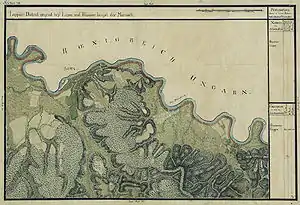 Ususău în Harta Iosefină a Banatului, 1769-72