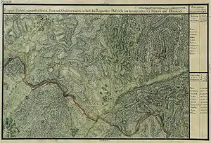 Bara în Harta Iosefină a Banatului, 1769-72