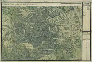 Ezeriș în Harta Iosefină a Banatului, 1769-72