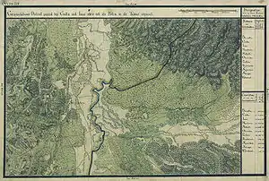 Iaz în Harta Iosefină a Banatului, 1769-1772