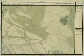 Bavanište în Harta Iosefină a Banatului, 1769-1772