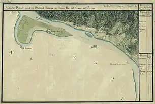 Pojejena în Harta Iosefină a Banatului, 1769-72