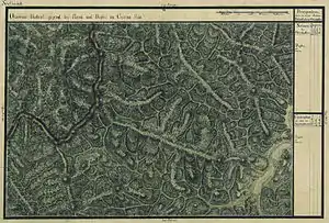 Topleț în Harta Iosefină a Banatului, 1769-72