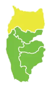 Poziția localității Districtul Baniyas