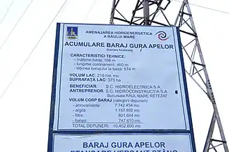 Panou informativ Hidroconstrucția