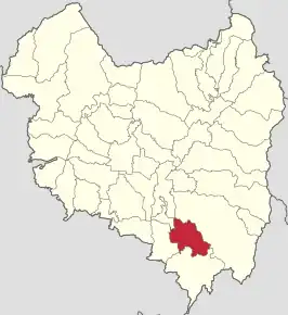 Amplasarea în cadrul județului