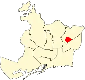 Poziția localității Porta