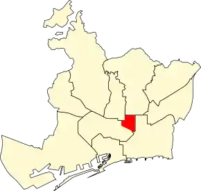 Poziția localității Sagrada Familia