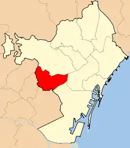 Poziția localității Les Corts