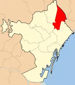 Poziția localității Sant Andreu