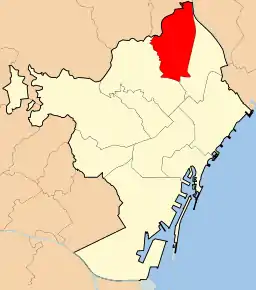 Poziția localității Nou Barris