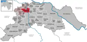 Poziția localității Bardowick