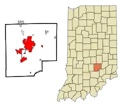 Location in the state of Indiana
