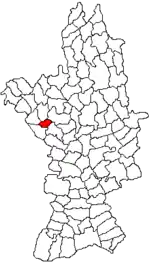 Localizare în cadrul județului