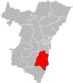 Poziția localității Cantonul Erstein