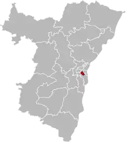 Poziția localității Cantonul Strasbourg-1