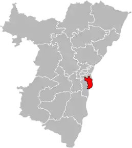 Poziția localității Cantonul Strasbourg-6